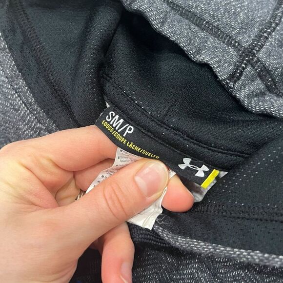 Under Armour Dark Gray Logo Hoodie Sweatshirt S - Picture 3 of 3